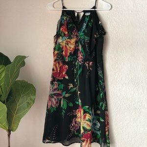 Black and floral dress